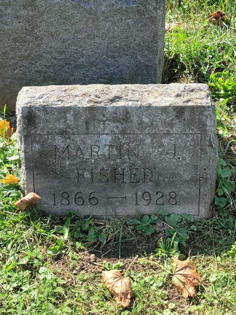 Martin J H Fisher's grave. Photo 3