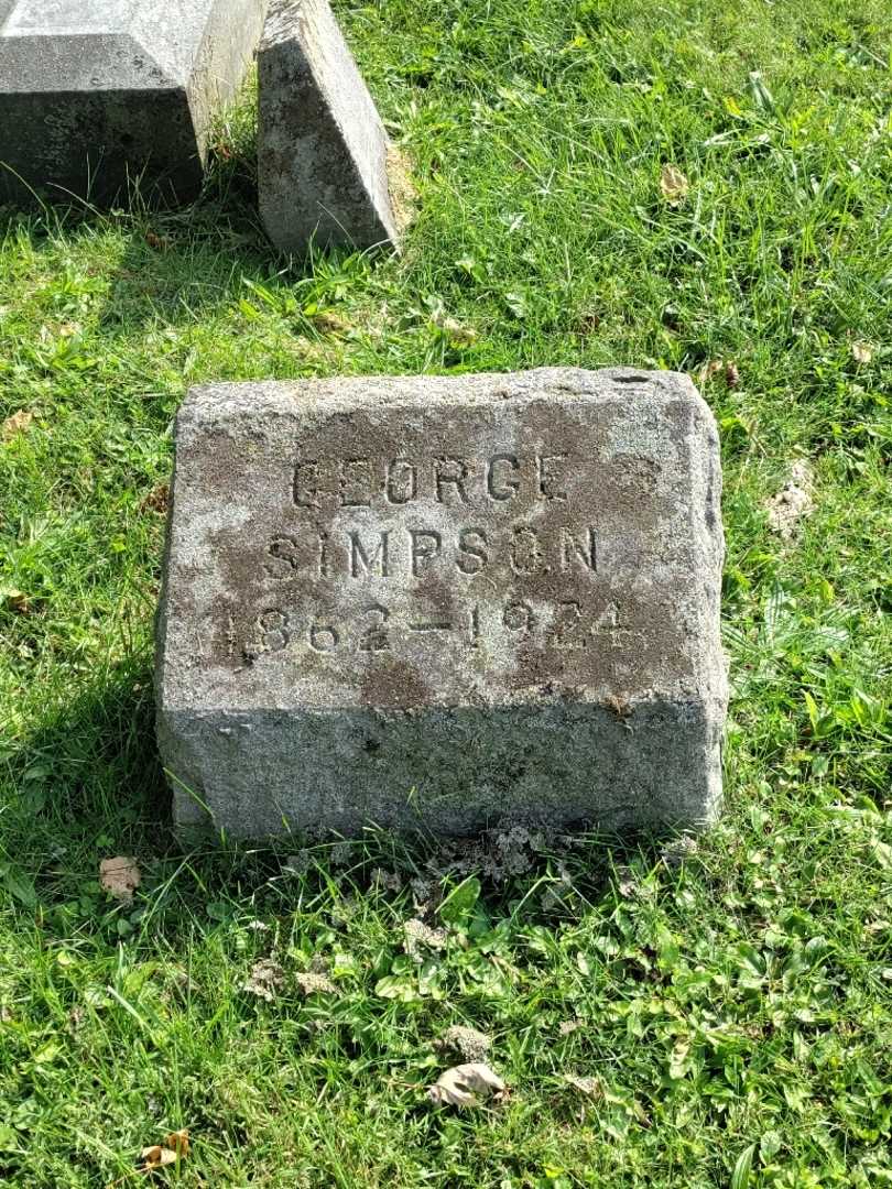 George W. Simpson's grave. Photo 3