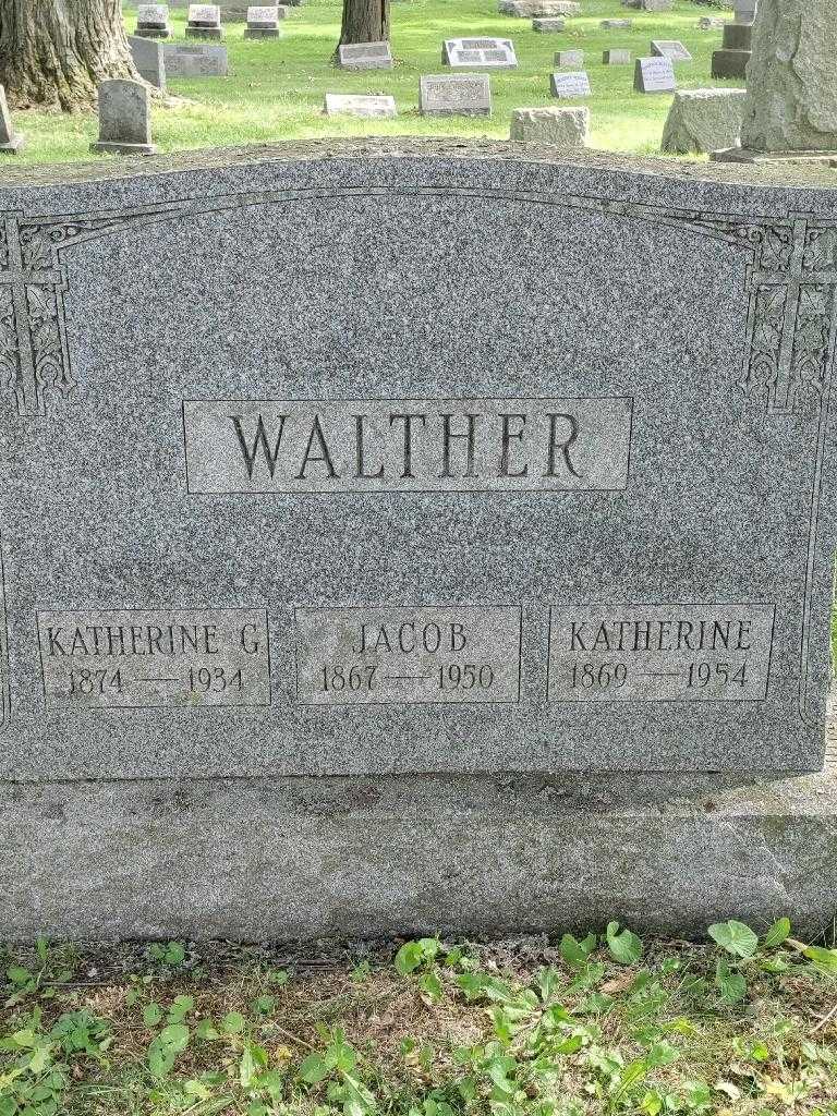Katherine G. Walther's grave. Photo 3