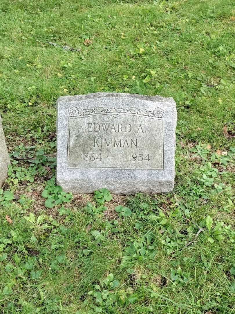 Edward A. Kimman's grave. Photo 2