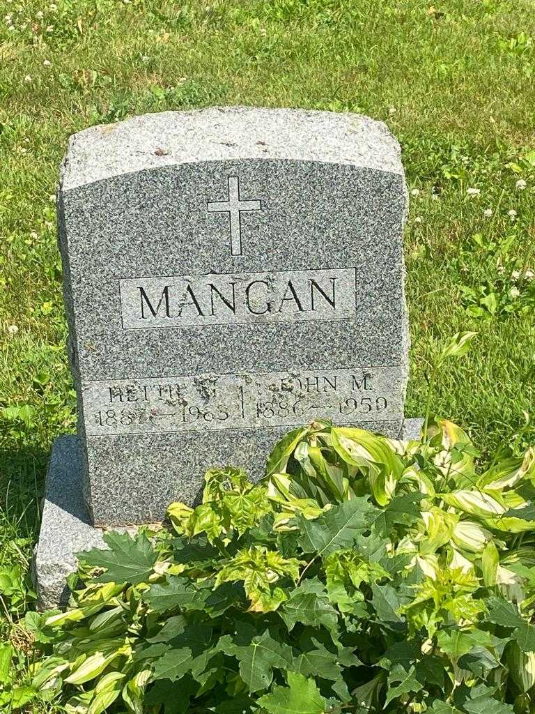 John M. Mangan's grave. Photo 3