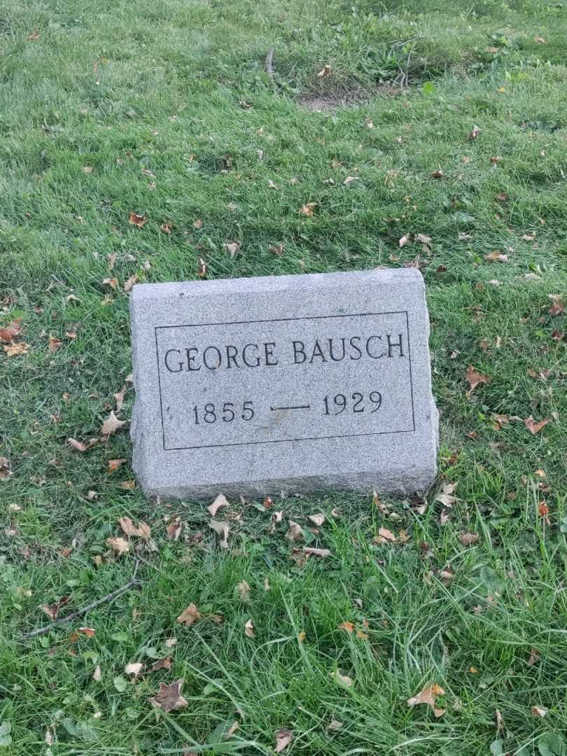 George Bausch's grave. Photo 2