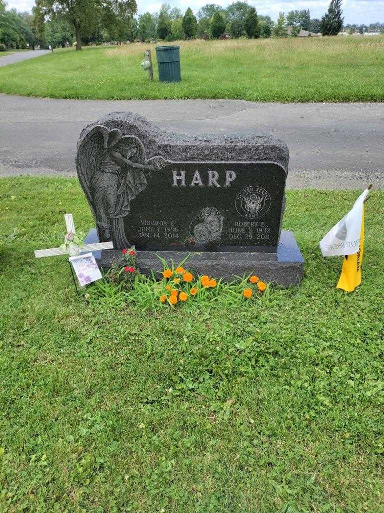 Virginia E. Harp's grave. Photo 1