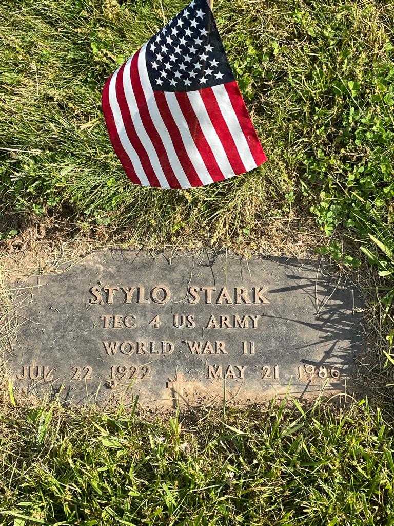 Stylo Stark's grave. Photo 3