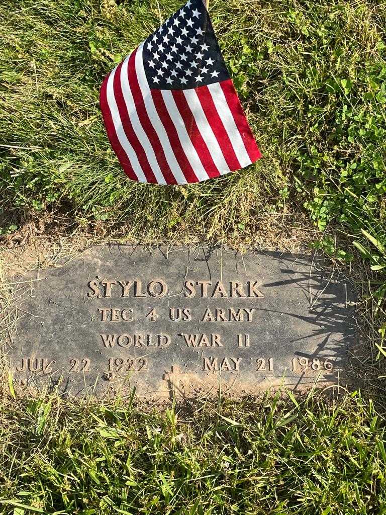 Stylo Stark's grave. Photo 1