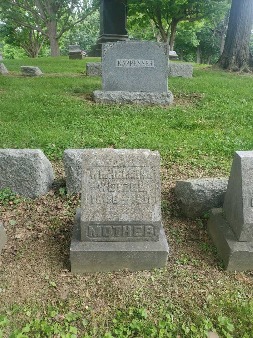 Wilhelmina Wetzel's grave. Photo 2