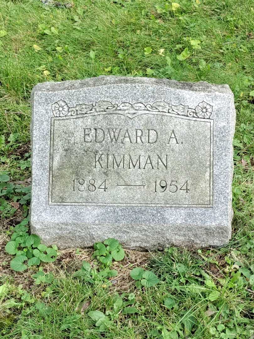 Edward A. Kimman's grave. Photo 3