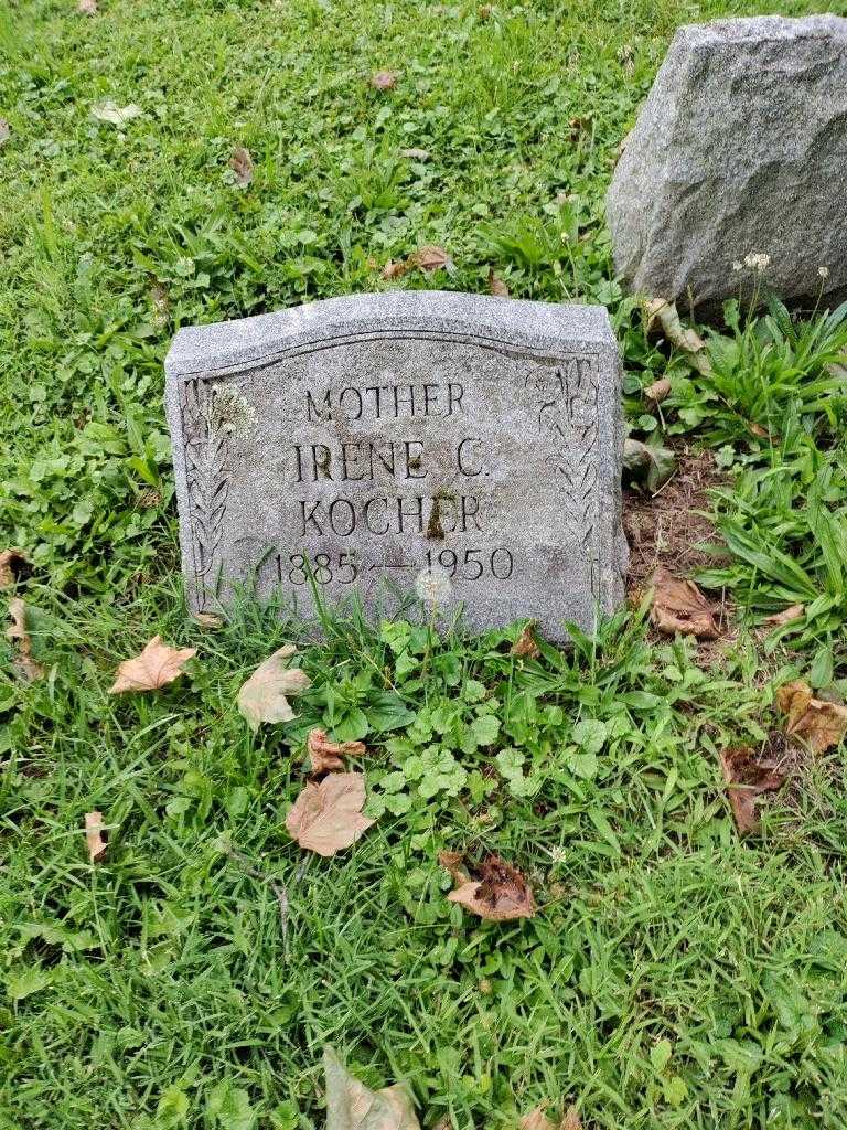 Irene C. Kocher's grave. Photo 2