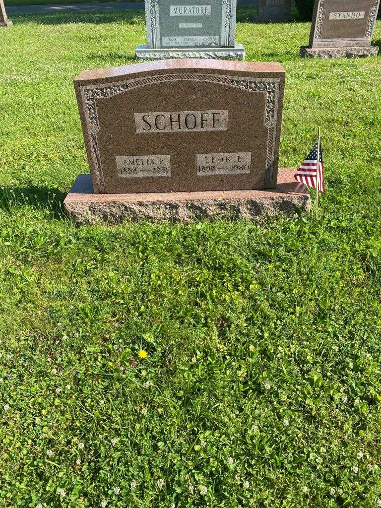 Leon E. Schoff's grave. Photo 2