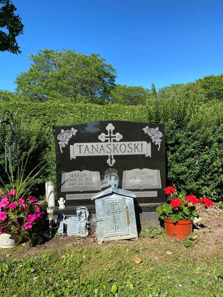 Marija G. Tanaskoski's grave. Photo 2