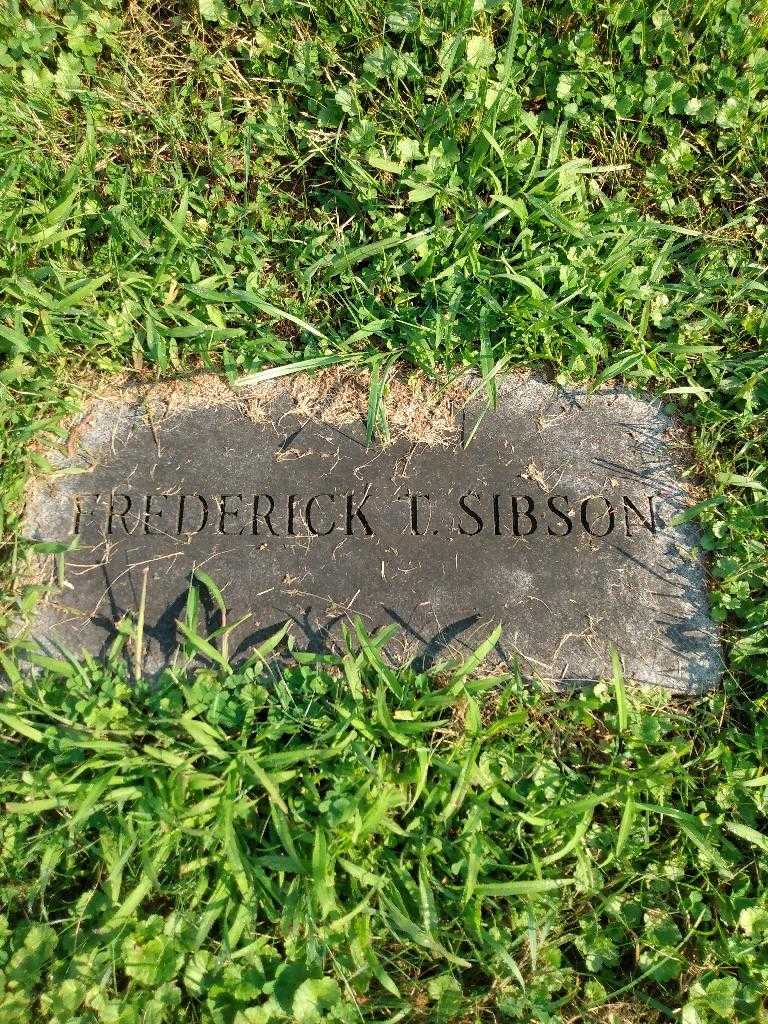 Frederick T. Sibson's grave. Photo 2