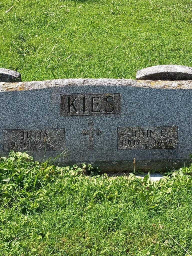 John George Kies Junior's grave. Photo 3