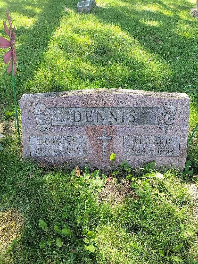 Willard Dennis's grave. Photo 4