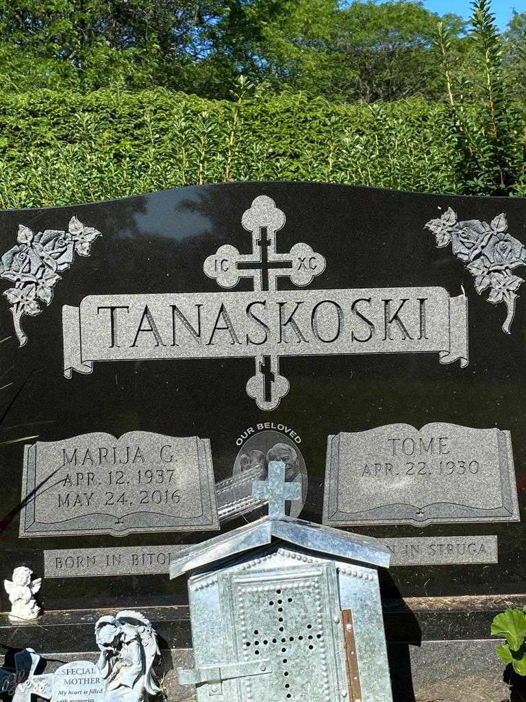 Marija G. Tanaskoski's grave. Photo 3