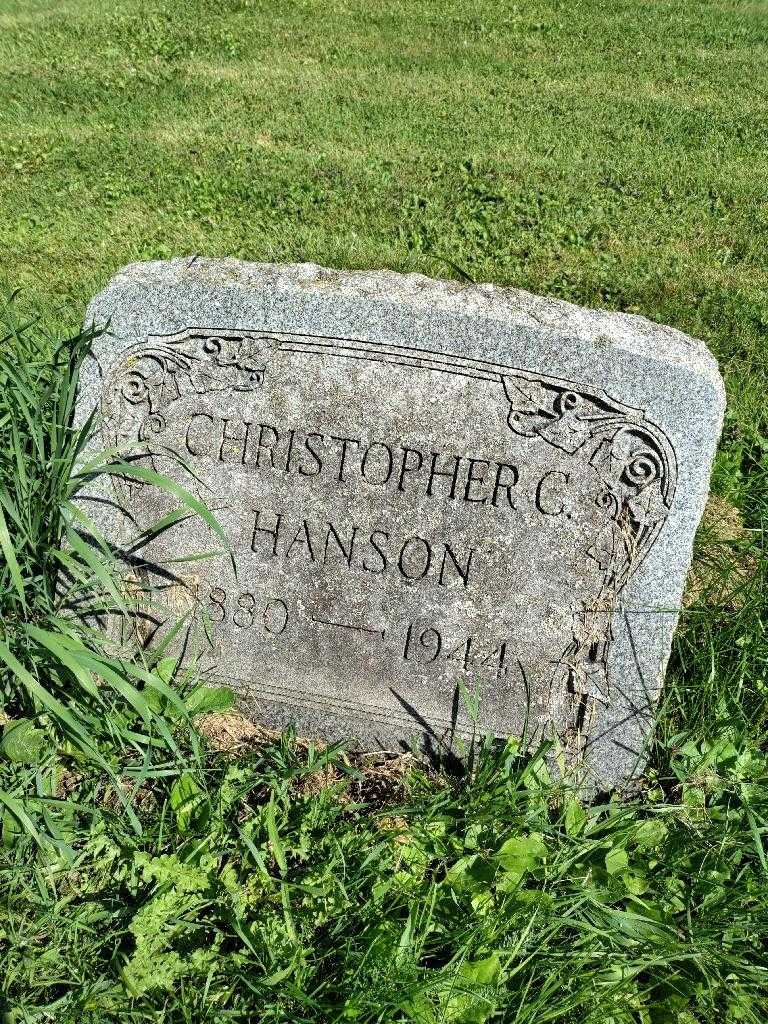 Christopher C. Hanson's grave. Photo 2