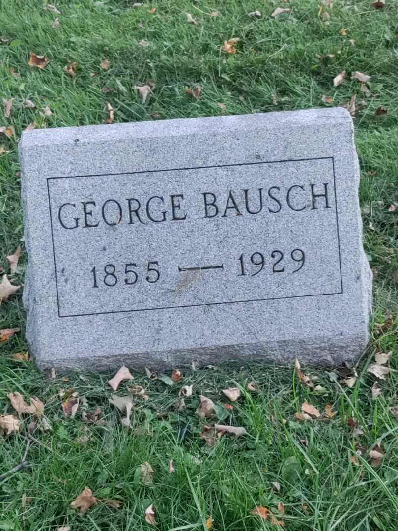 George Bausch's grave. Photo 3