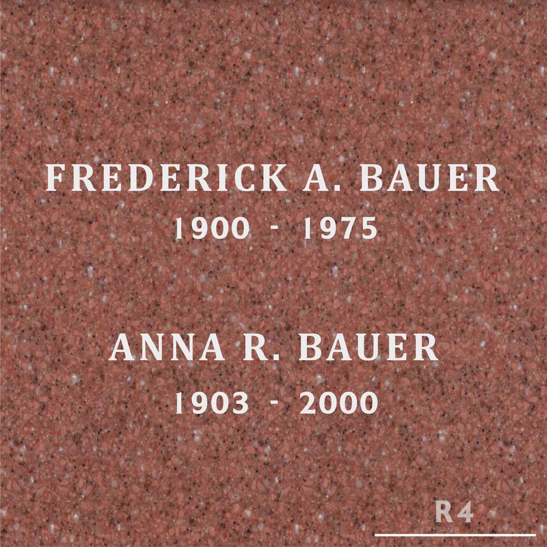 Frederick A. "Fred" Bauer's grave