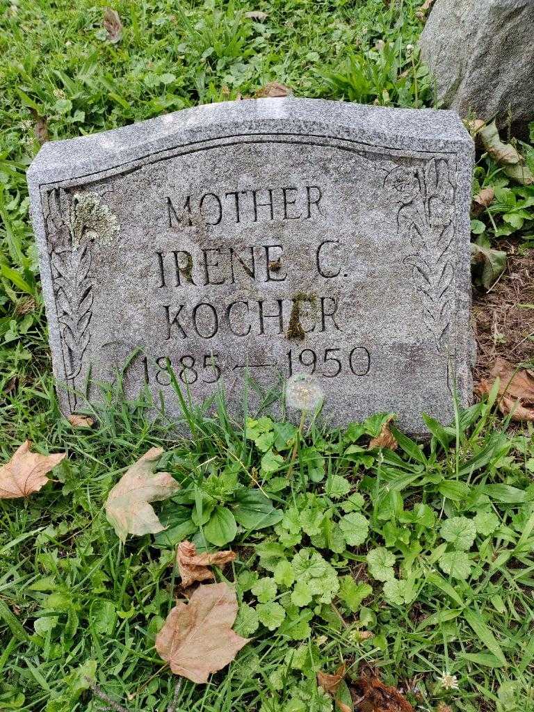 Irene C. Kocher's grave. Photo 3