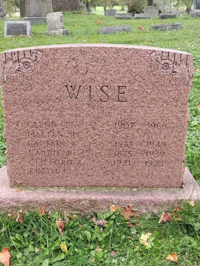 Lillian B. Wise's grave. Photo 3