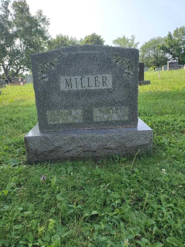 Blanche A. Miller's grave. Photo 1