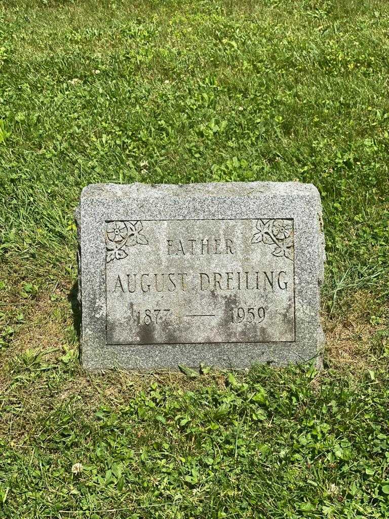 August Dreiling's grave. Photo 3
