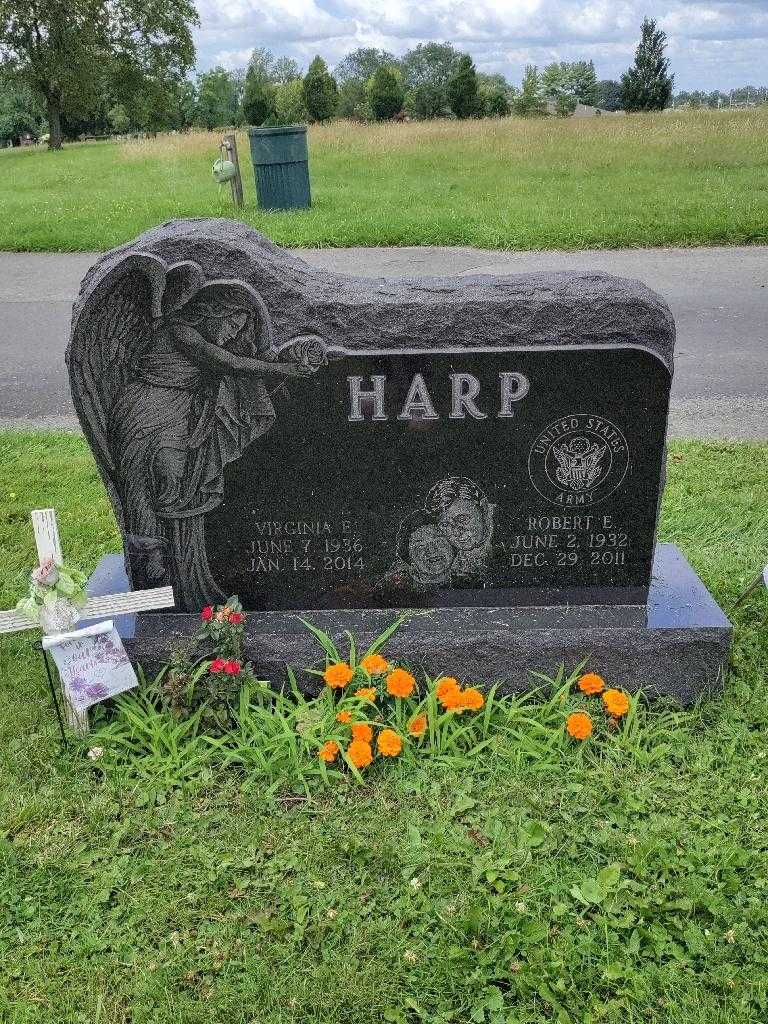 Virginia E. Harp's grave. Photo 2