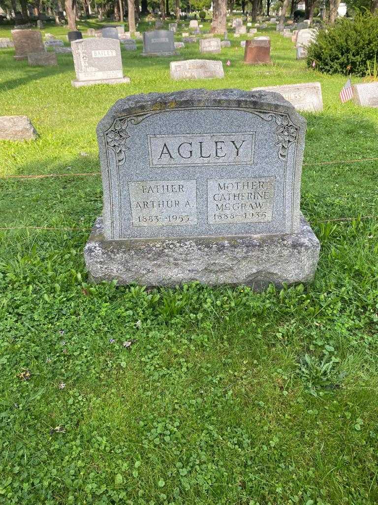 Catherine McGraw Agley's grave. Photo 2