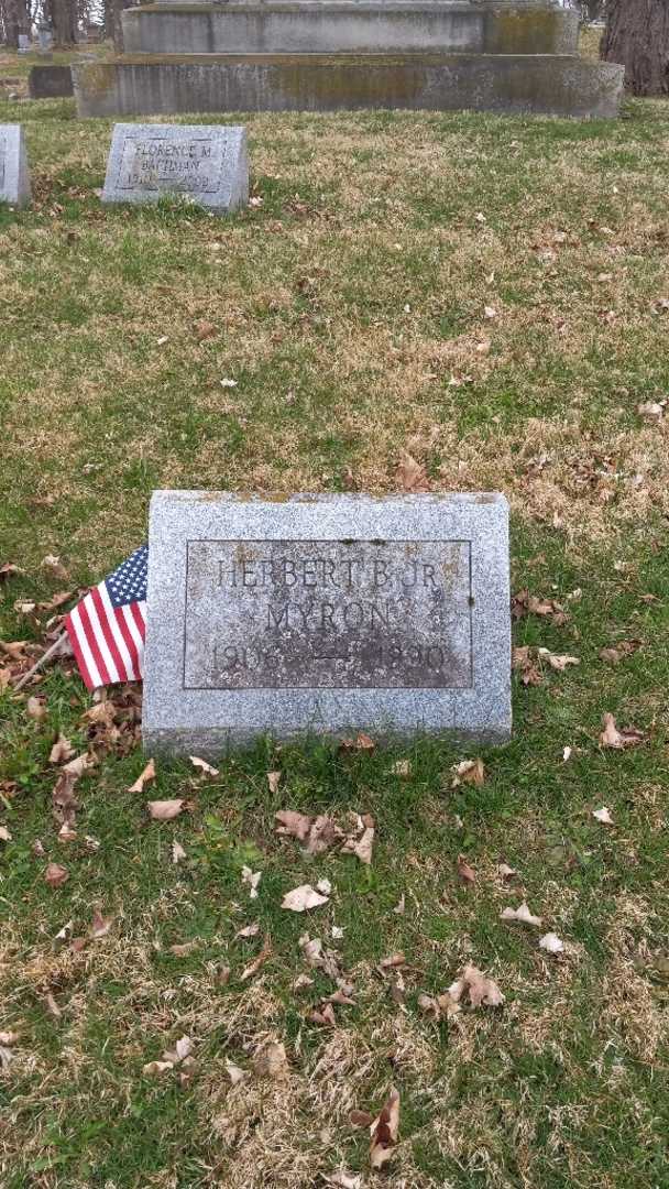 Herbert B. Myron Junior's grave. Photo 16
