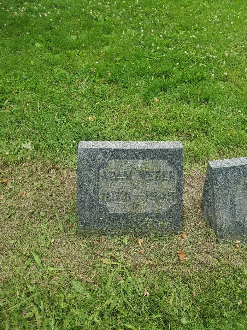 Adam Weber's grave. Photo 2