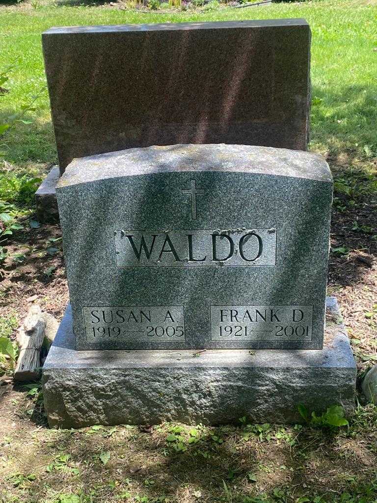 Susan A. Waldo's grave. Photo 3