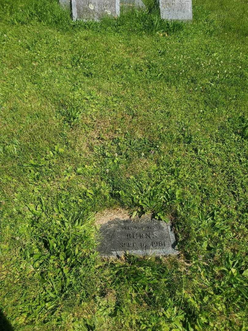 Jonathan Wesley Burns's grave. Photo 2