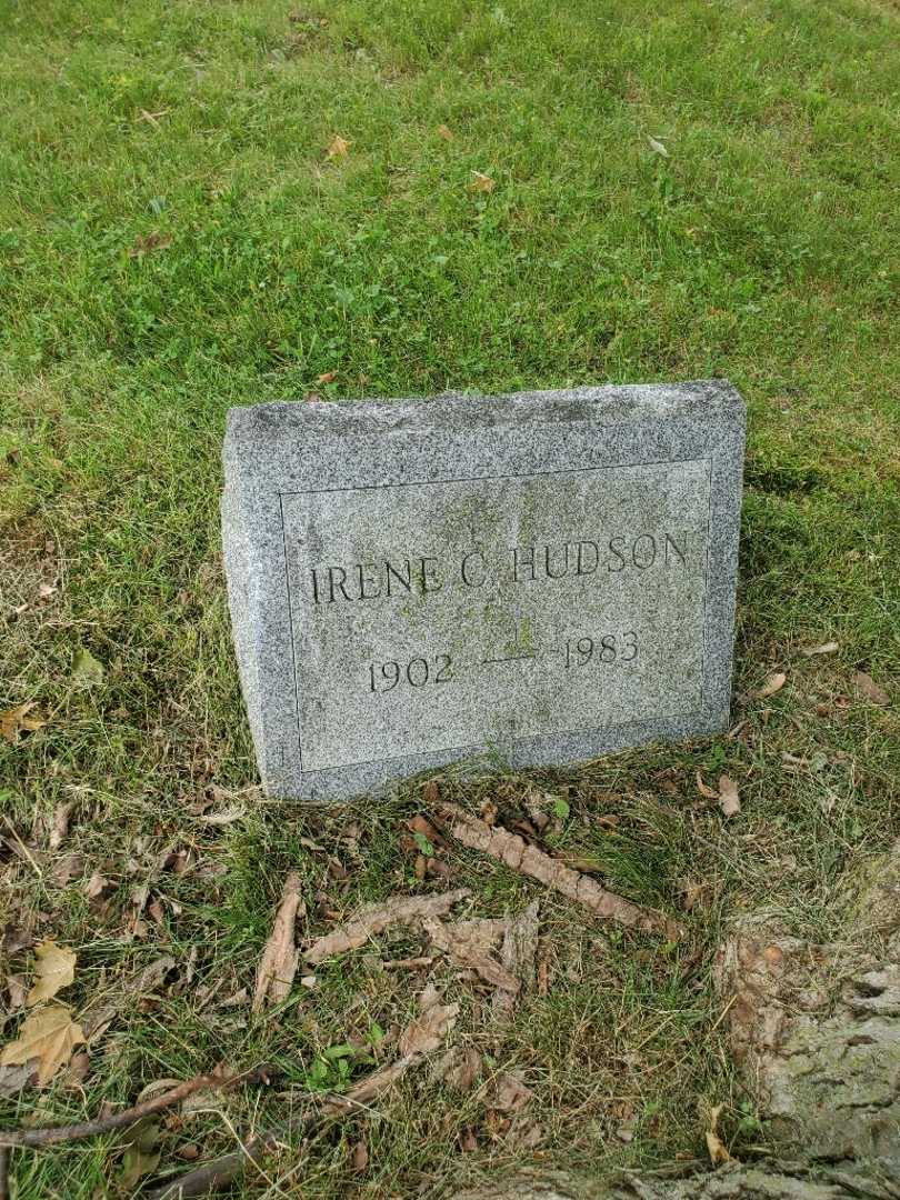 Irene C. Hudson's grave. Photo 2