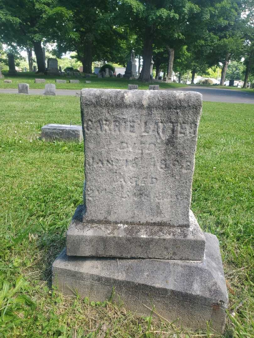 Caroline "Carrie" Latter Rosemen's grave. Photo 2