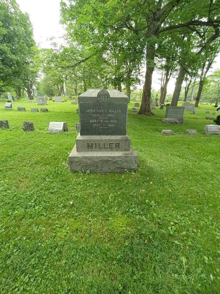 Christian F. Miller's grave. Photo 1