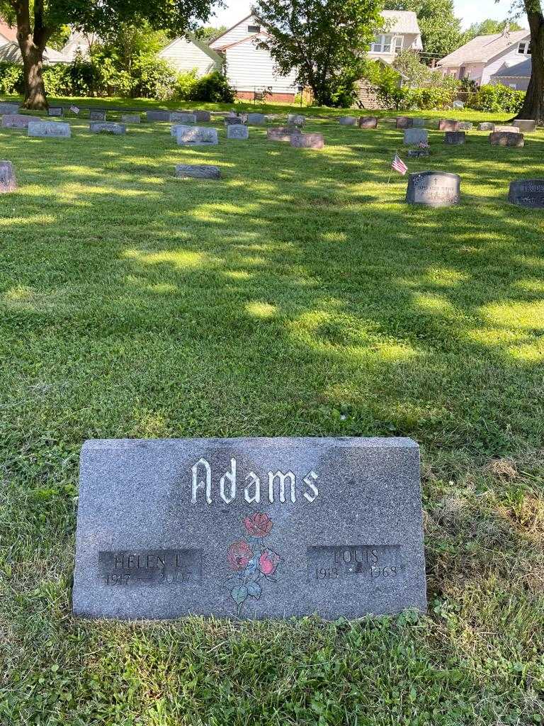 Helen N. Adams's grave. Photo 1