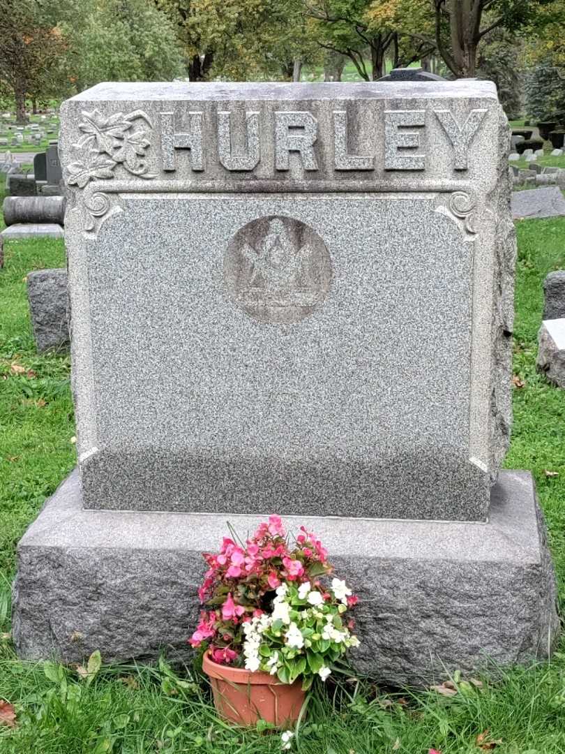 Jennie E. Hurley's grave. Photo 4