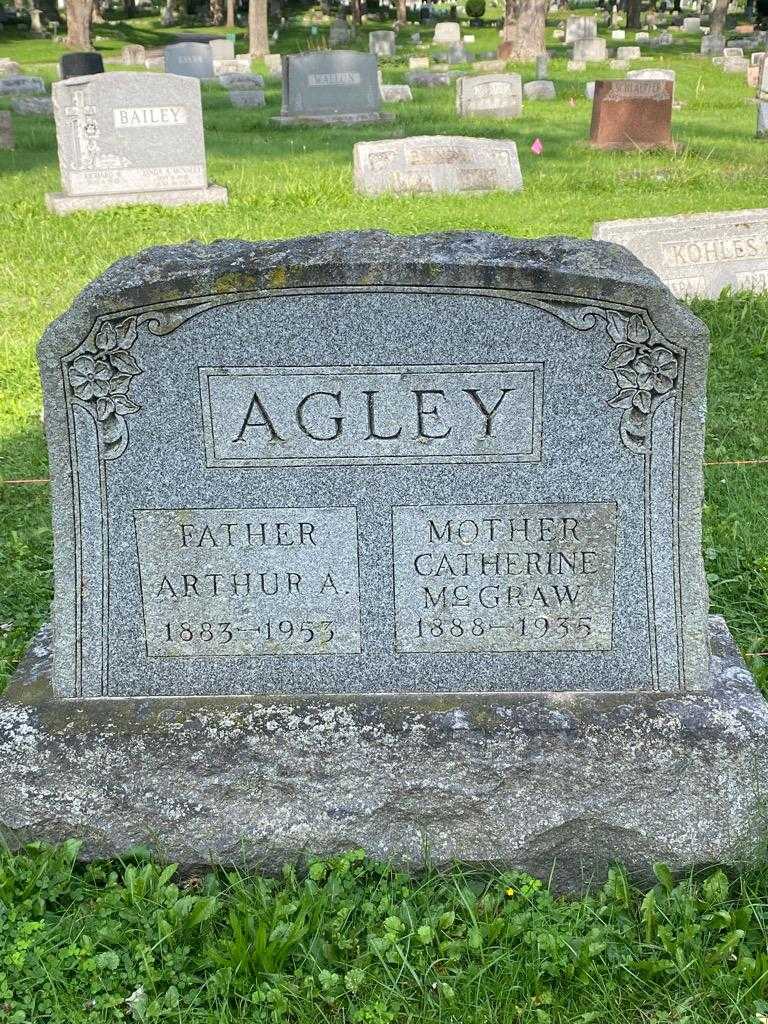 Catherine McGraw Agley's grave. Photo 3