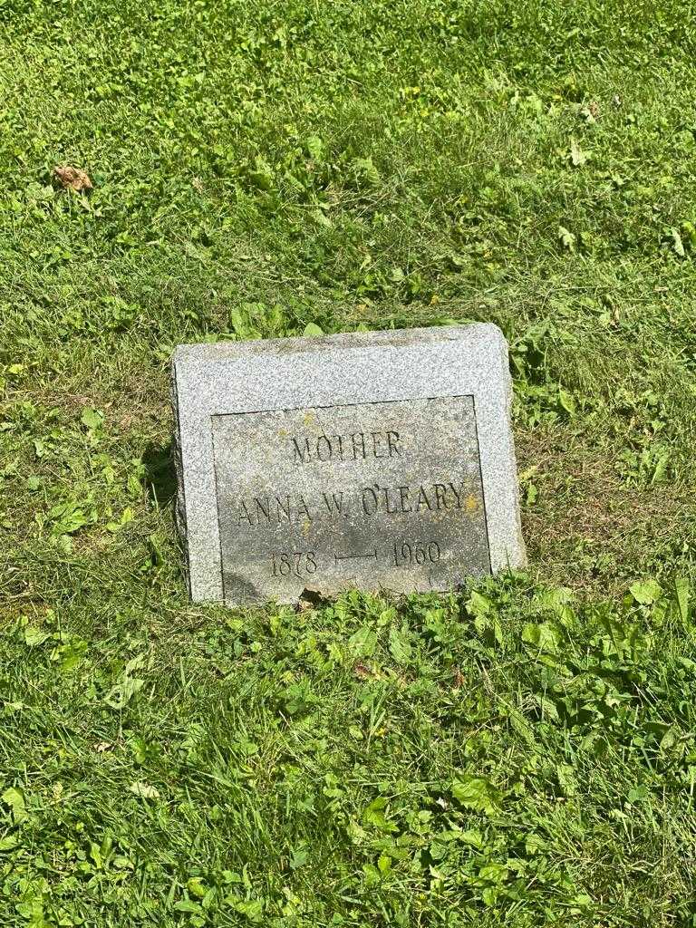 Anna W. O'leary's grave. Photo 3