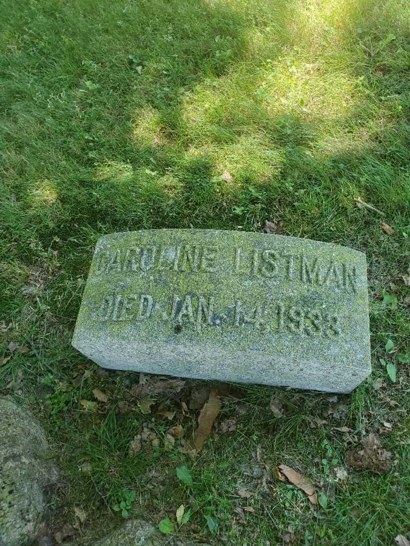 Caroline Listman's grave. Photo 2