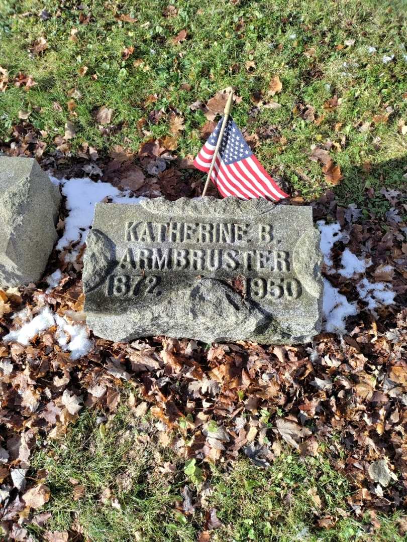 Katherine B. Armbruster's grave. Photo 2