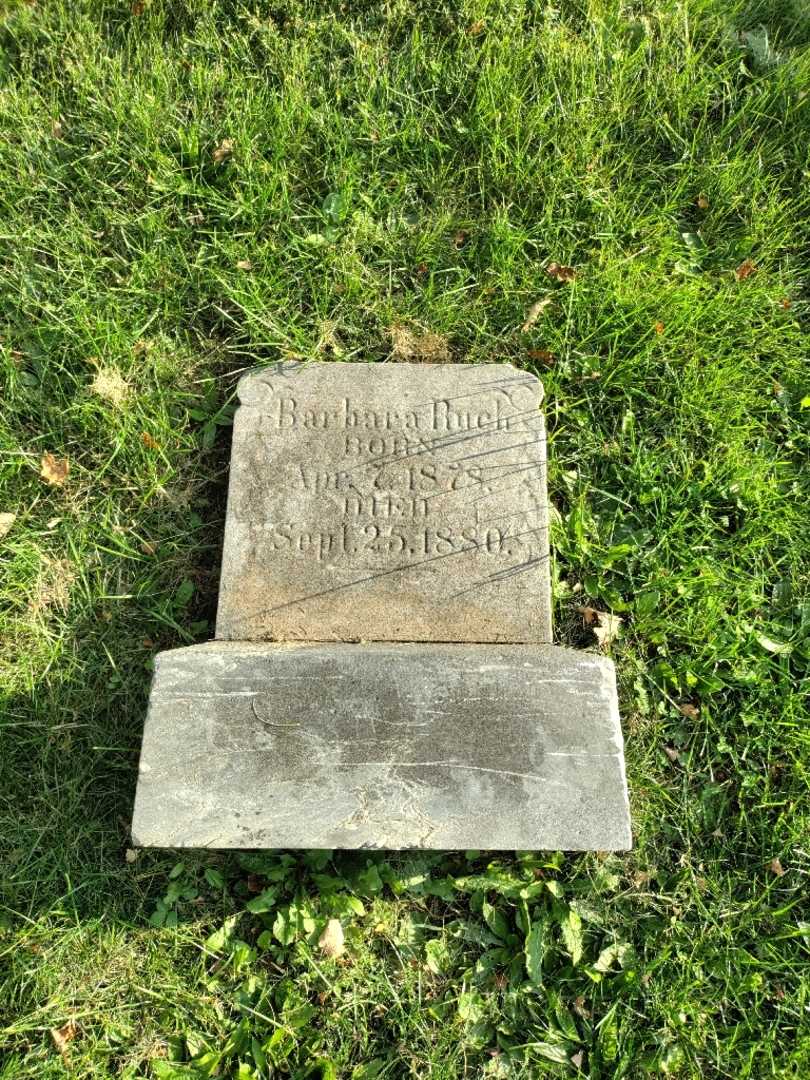 Barbara Ruch's grave. Photo 2