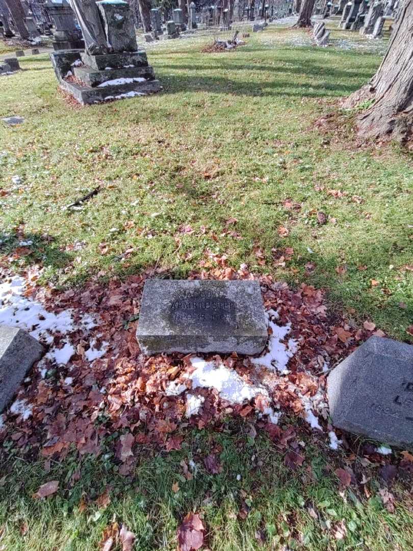 Jacob L. Armbruster's grave. Photo 1