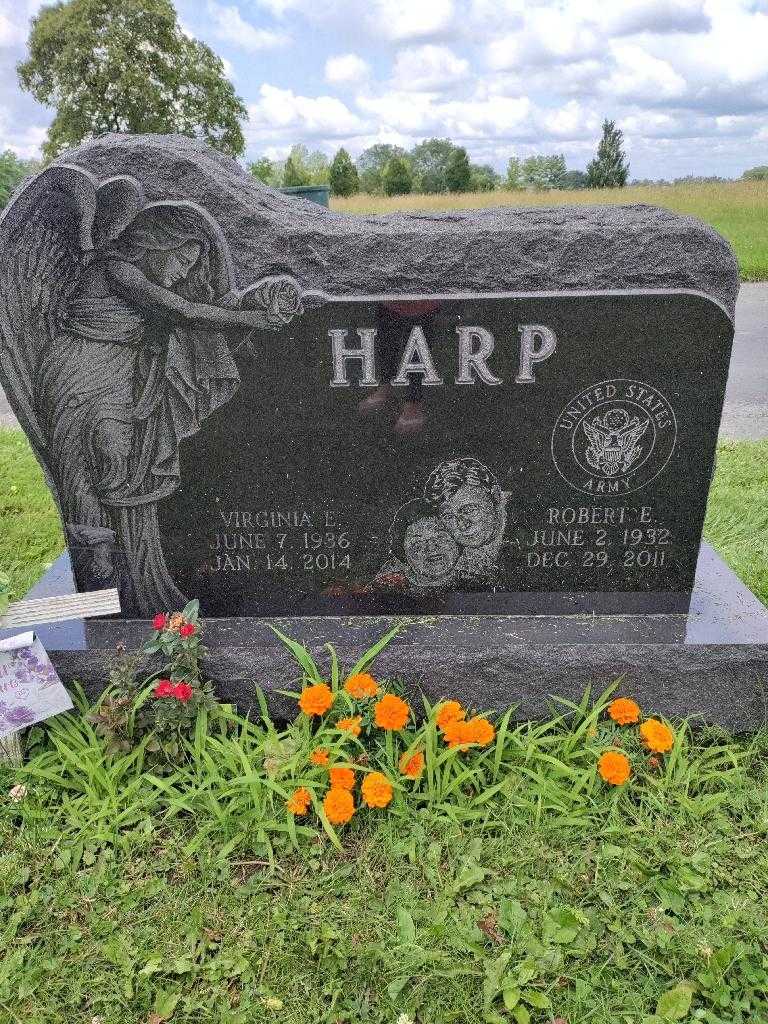 Virginia E. Harp's grave. Photo 3