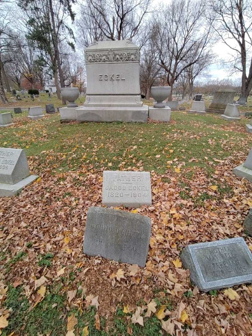 Jacob Eckel Senior's grave. Photo 1