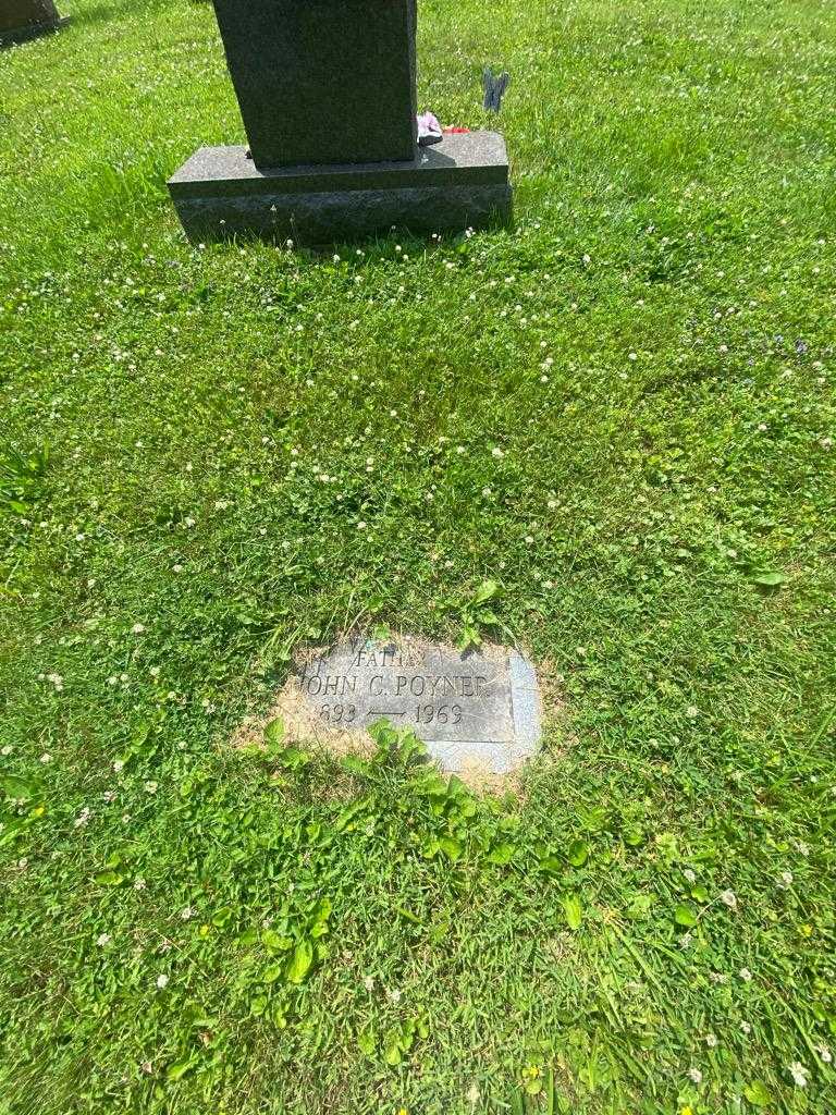 John C. Poyner's grave. Photo 1