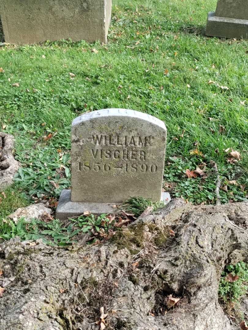 William F. Vischer's grave. Photo 2