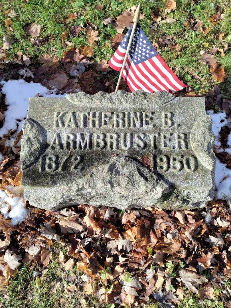 Katherine B. Armbruster's grave. Photo 3