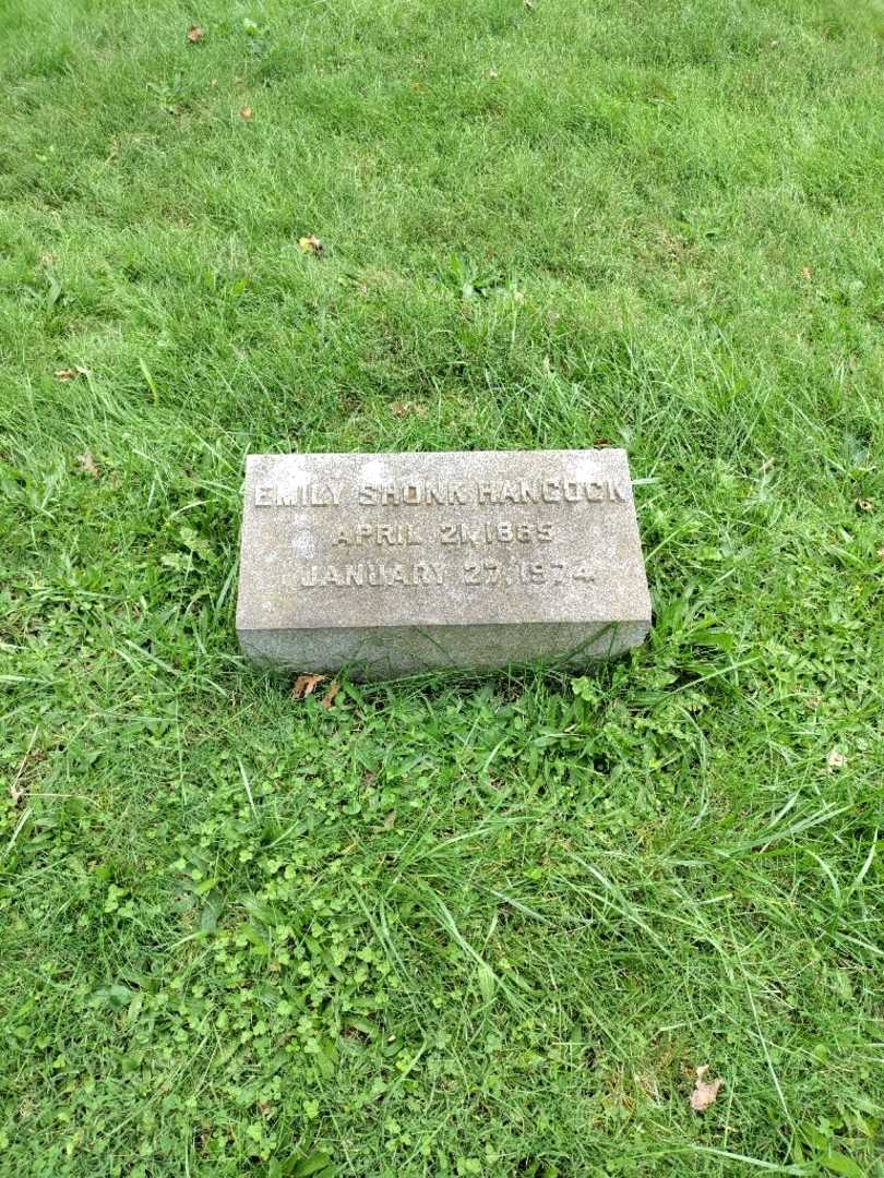 Emily Shonk Hancock's grave. Photo 2