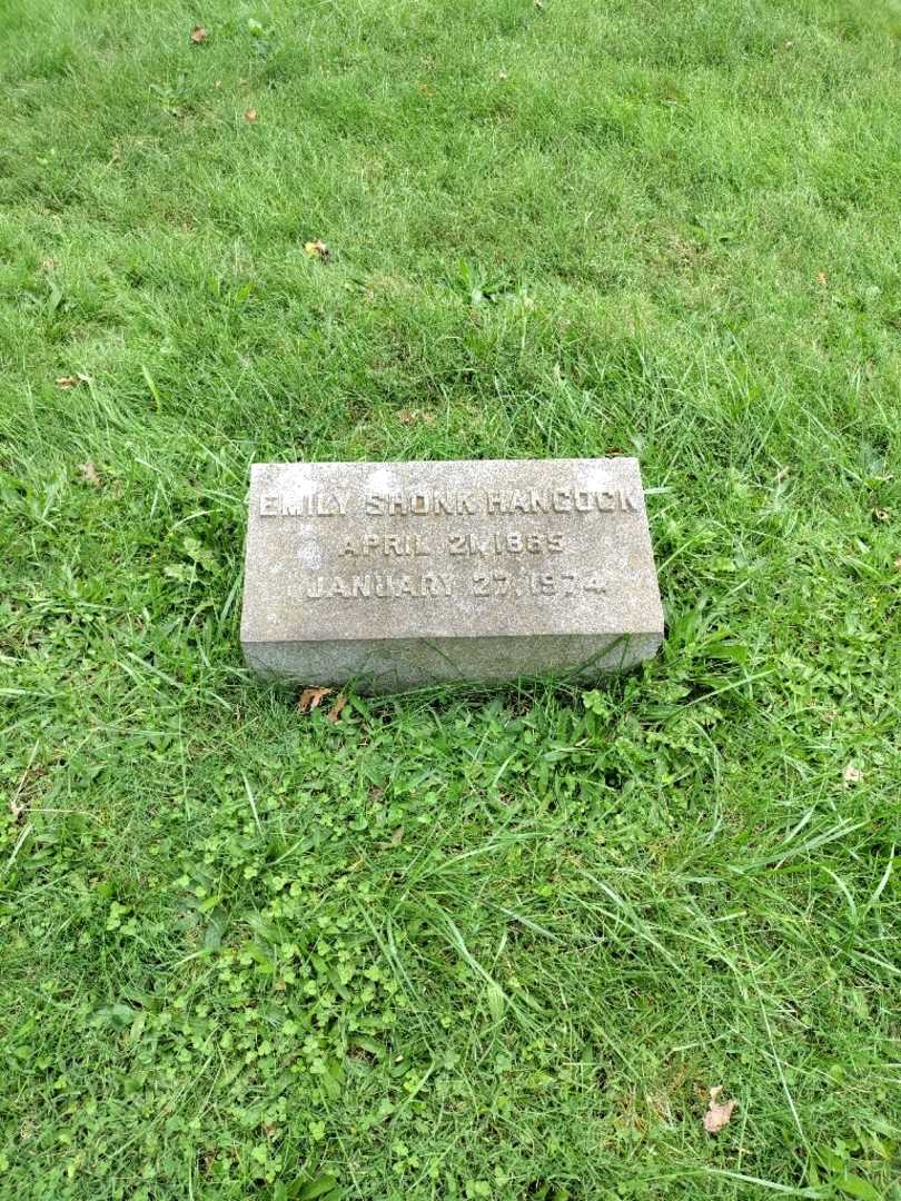 Emily Shonk Hancock's grave. Photo 3