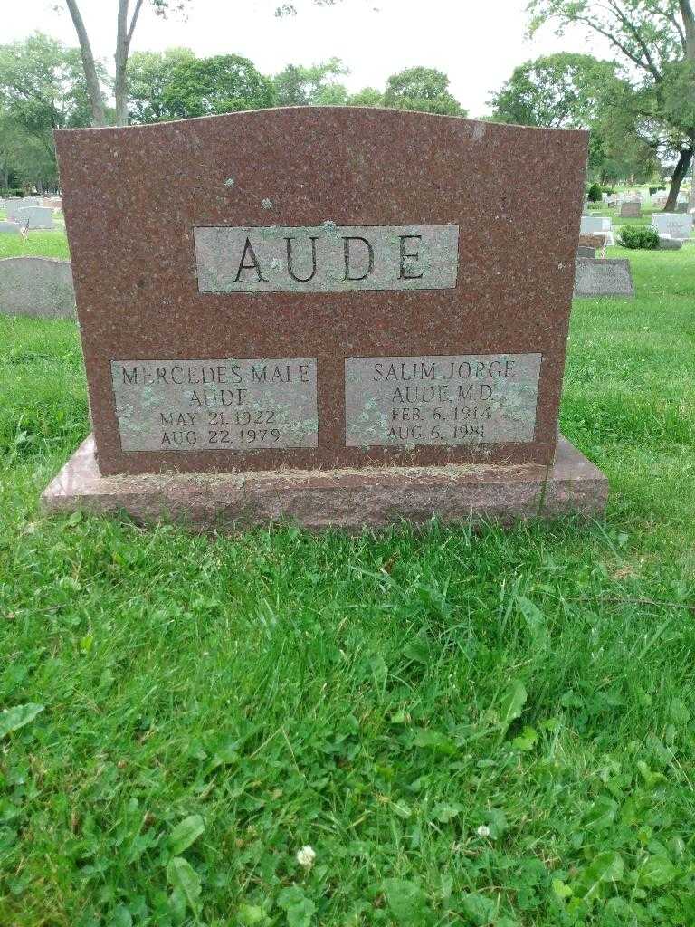 Mercedes Maie Aude's grave. Photo 3